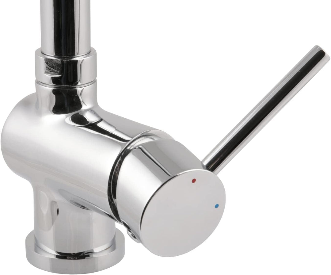 AquaSu Einhandmischer Bali für Spüle mit Geschirrbrause Niederdruck, 1 Stück, chrom, 78315 6 Bali mi