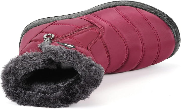 Gaatpot Kinder Winterschuhe Jungen Mädchen Winterstiefel Schneestiefel Wasserdicht Warm gefütterte S