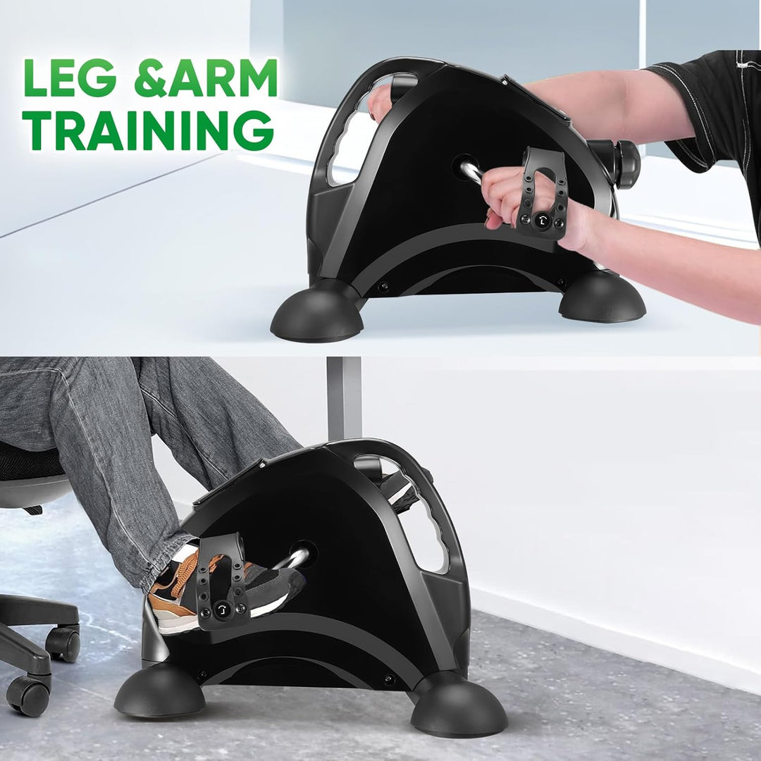 Towwoo Pedaltrainer, Leiser Arm und Beintrainer Senioren, Mini Heimtrainer mit LCD Display, Fahrrad