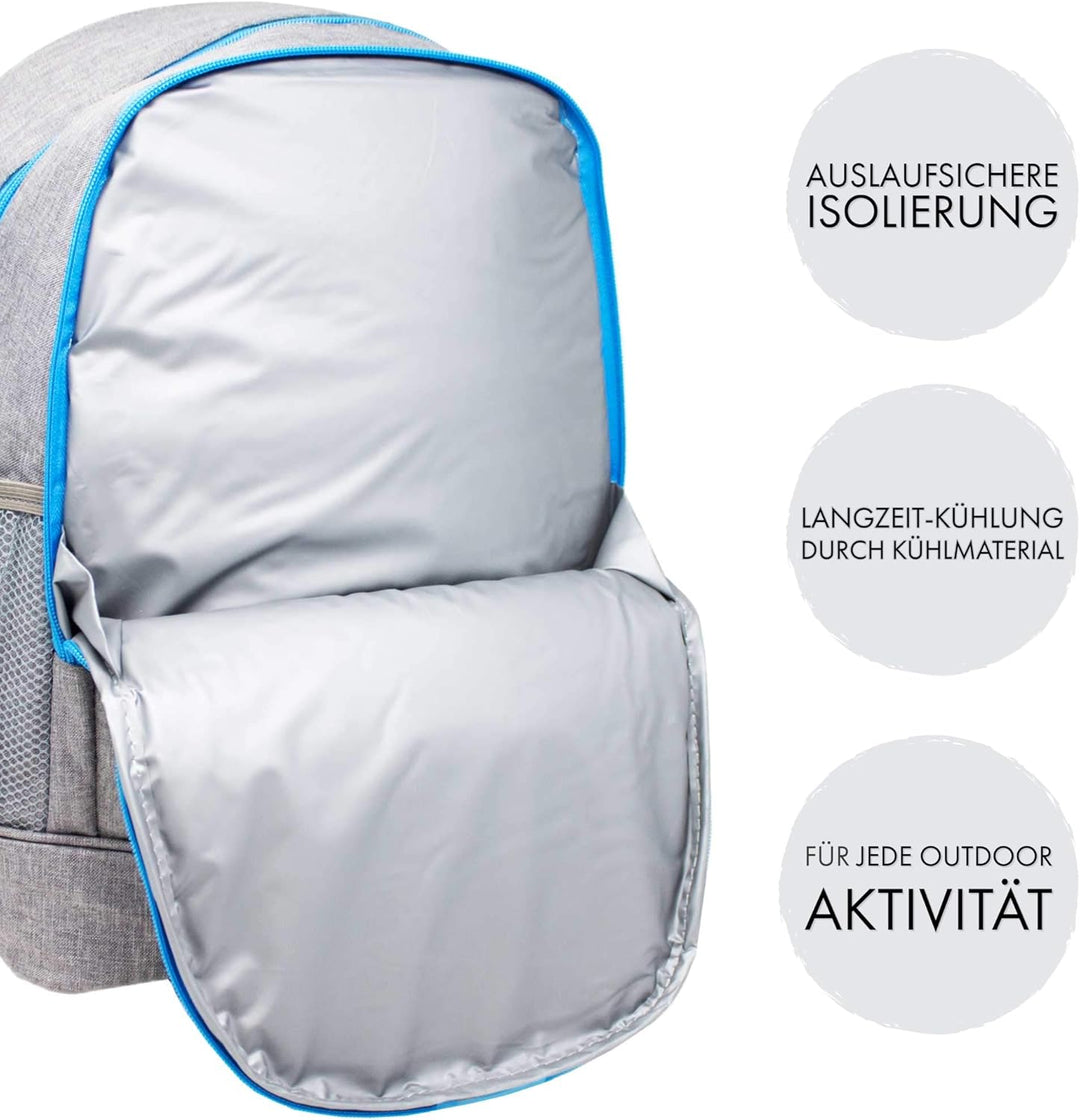 ToCi Kühlrucksack 16 Liter – Isolierter Thermorucksack für Picknick, Camping & Outdoor - Kühltasche