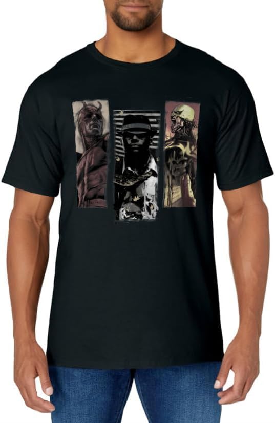 Women's Marvel Defenders Trio Luke Cage Iron Fist Daredevil T-Shirt Small Dark Heather
