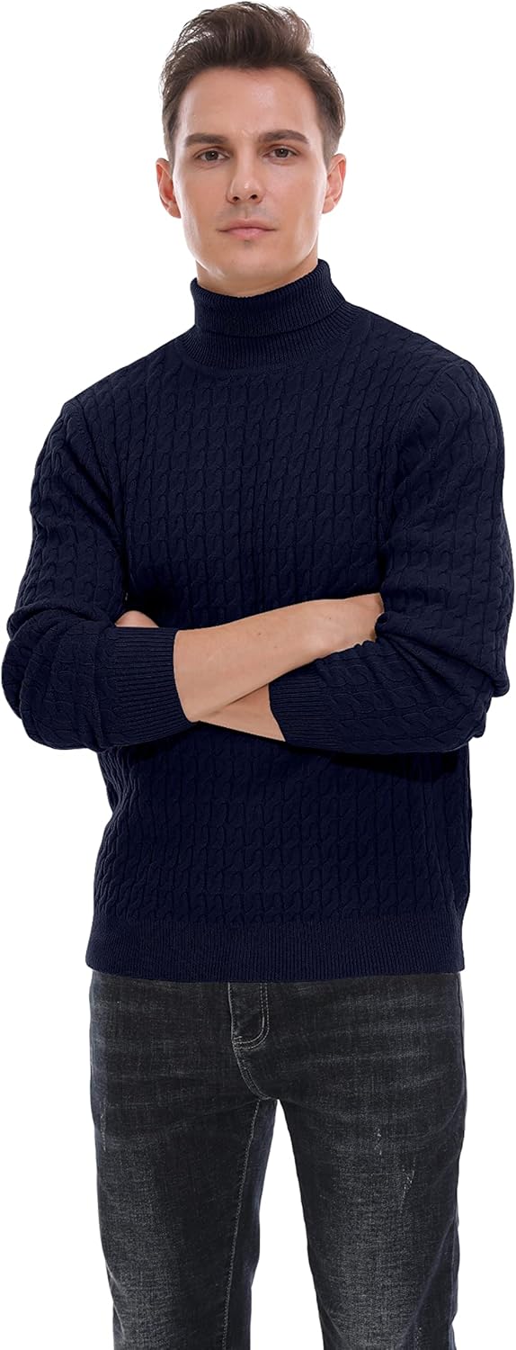 Hisir Rollkragenpullover Herren Klassischer Pullover Herren Warmer Winter Slim Fit Strickpullover Pu