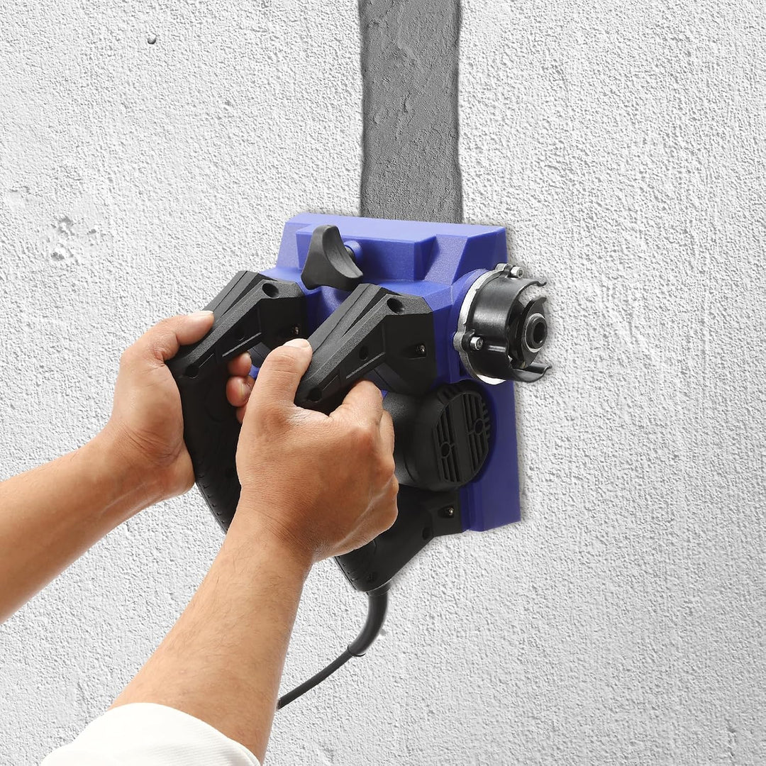 Betonfräse 1300W 4000UPM Walzenfräse Sanierungsfräse Putzfräse Mauerfräse Betonschleifer Walzen Schl