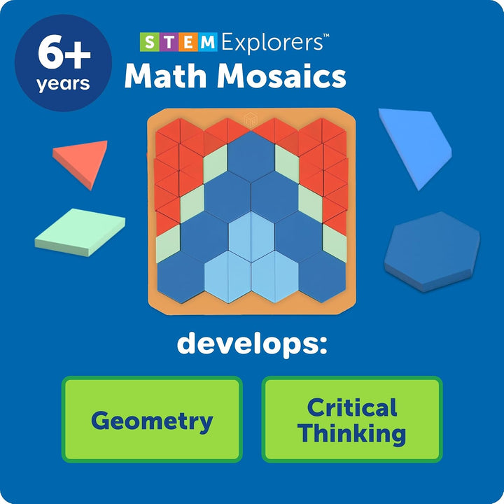 Learning Resources STEM Explorers Mathemosaiken mit Musterbausteinen, ab 5