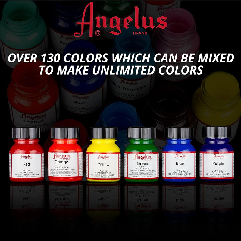 Angelus Acryl Leder Farbe Starter Paket - Mehrfarbig, 30ml jeweils