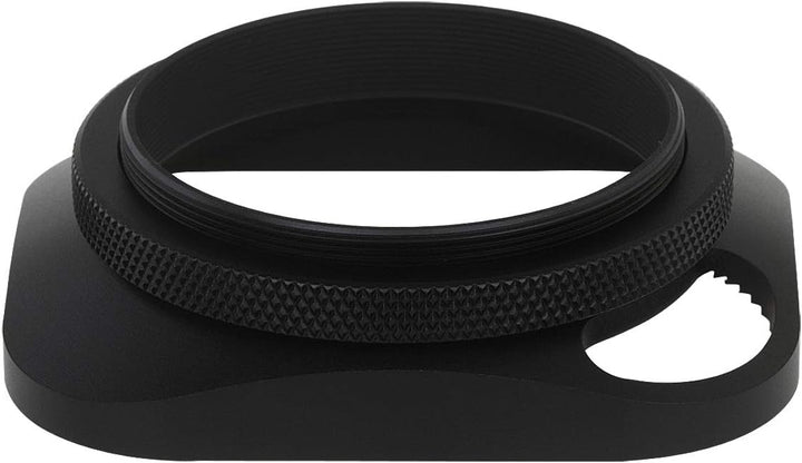 Haoge LH-E2P 49mm Metall Rechteckig Einschrauben Aushöhlen Sonnenblende Gegenlichtblende mit Kappe f