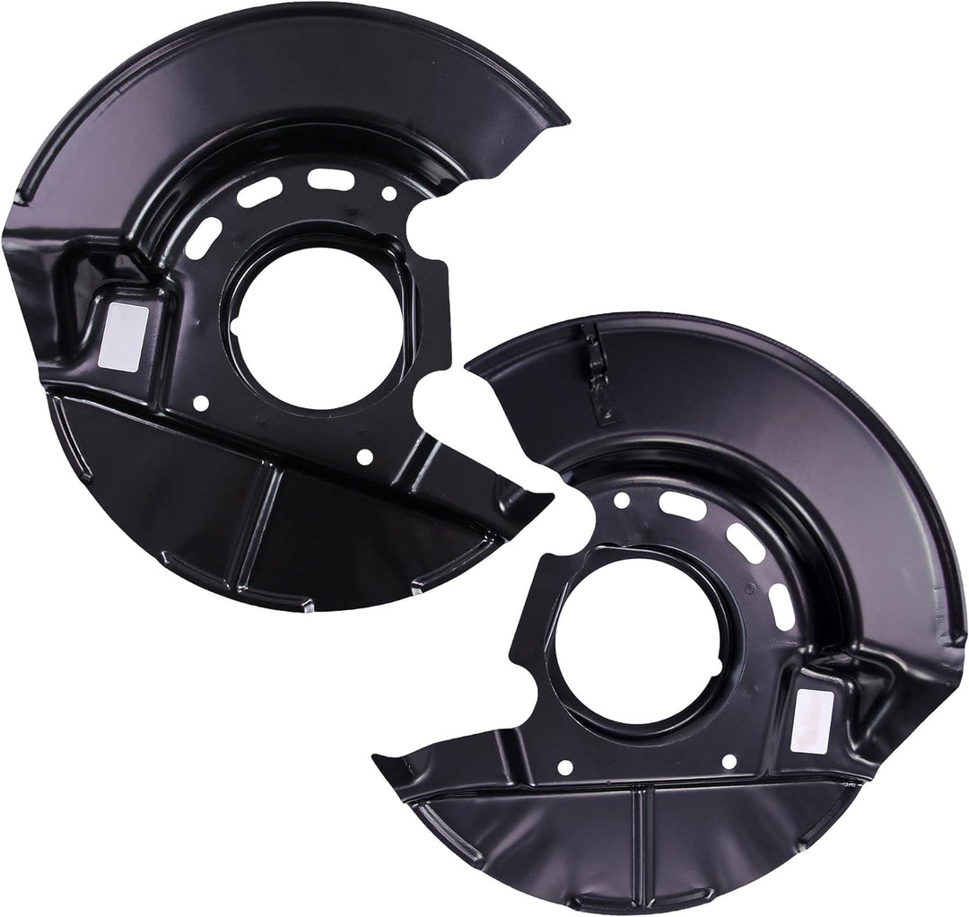 BESTPRICE 2x Ankerblech vorne links & rechts Spritzbelch Deckblech für Bremsscheibe Kompatibel mit B