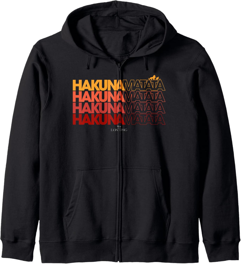 Disney The Lion King Hakuna Matata Word Stack Kapuzenjacke