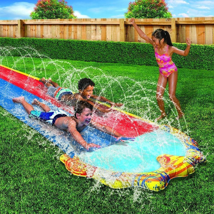 Banzai Splash Sprint Racing Slide, 488 cm L x 147 cm