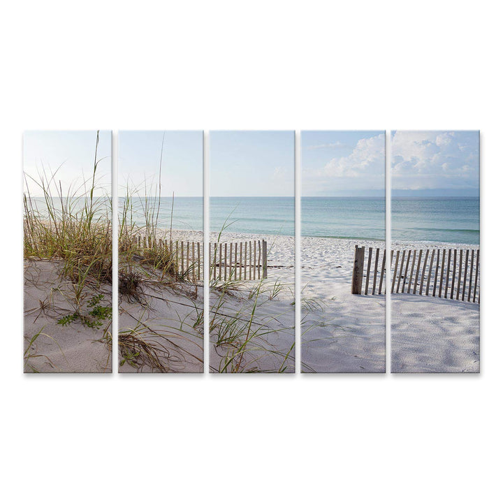 islandburner Bild auf Leinwand Landschaft Dünen Strand Und Meer Bei Sonnenaufgang -Golf Von Mexiko B