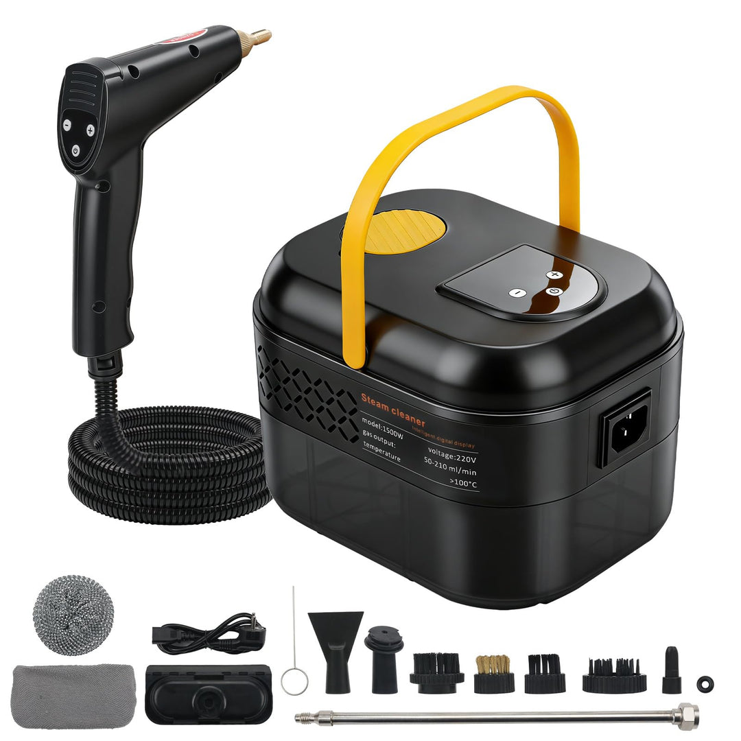 Dampfreiniger, 1500W Dampfreiniger Handgerät, Tragbarer Hochdruck Dampfreiniger mit 1200ml Wassertan
