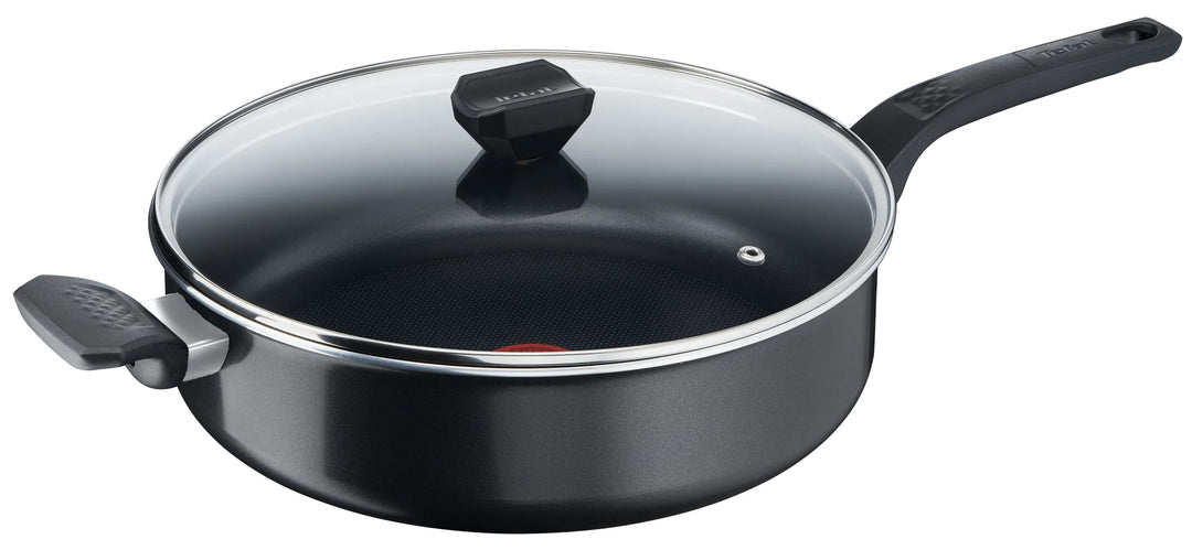 Tefal B5553733 Easy Cook & Clean Schmorpfanne 28 cm, Antihaftbeschichtung, Thermo-Signal Temperaturi