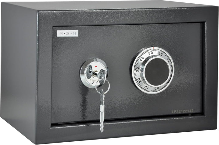 Tresor Möbeltresor Safe Mechanisches Kombinationsschloss + Doppelbartschloss Schranksafe Geldschrank