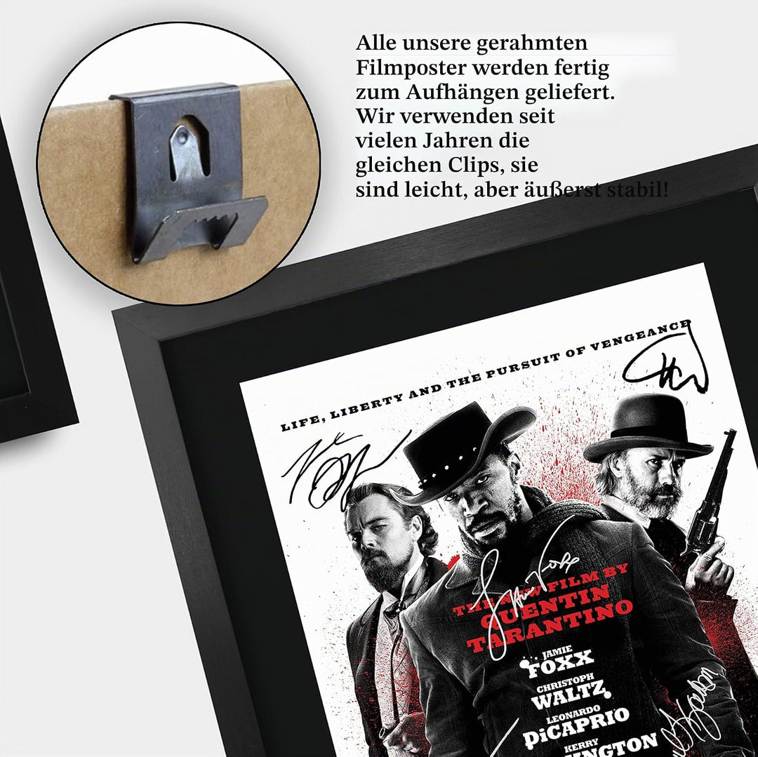 HWC Trading Django A3 Gerahmte Signiert Gedruckt Autogramme Bild Druck-Fotoanzeige Geschenk Für Jami
