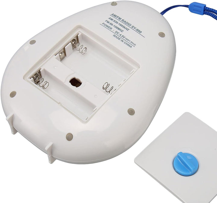 Tragbares AM FM Duschradio, Wasserdichtes Kabelloses Badezimmer FM Radio mit Eingebautem Lautspreche