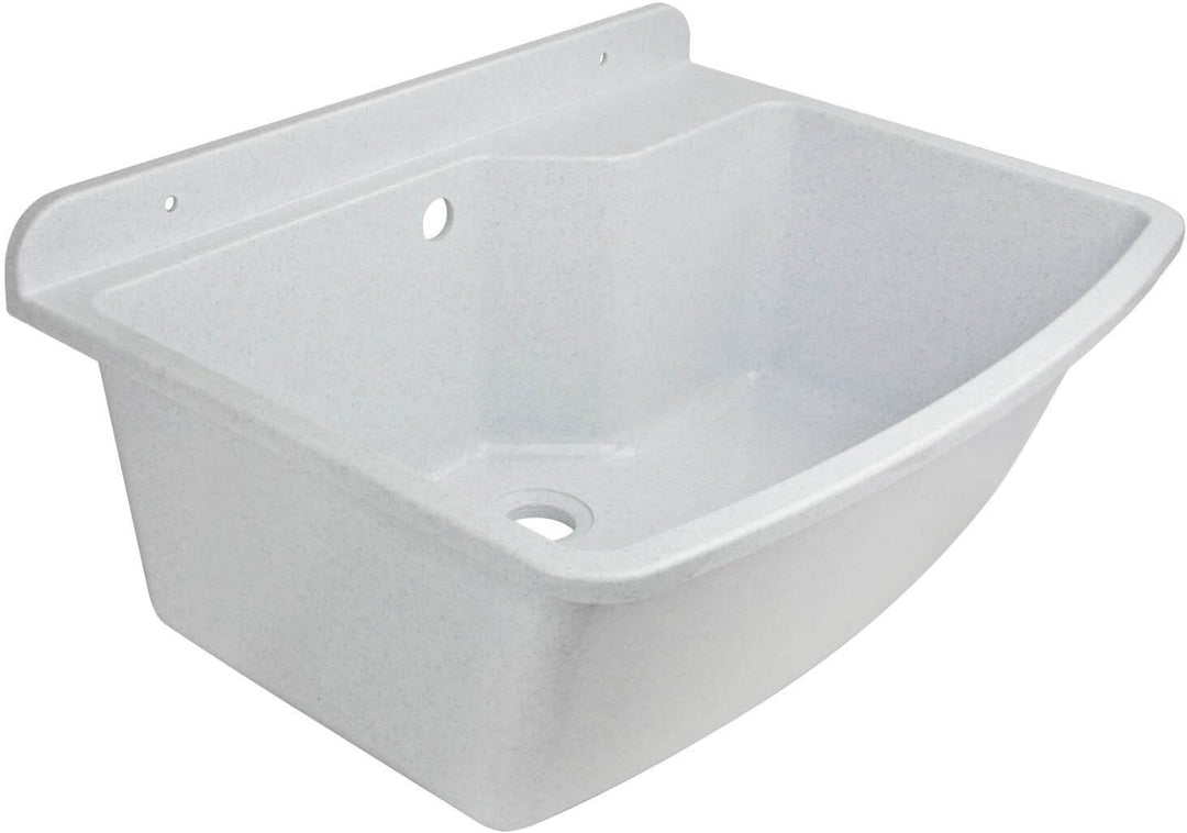 Ausgussbecken gross 45 l weiss Maximus 00475 inkl. Zubehör