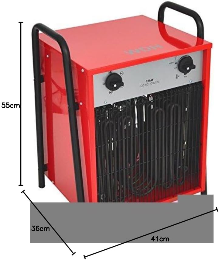 Aktobis Bauheizer Elektroheizer Heizgebläse WDH-IFH15 (15 kW / 32 A), 15 kW / 32 A