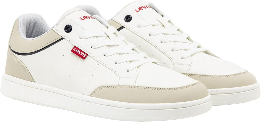 Levi's Herren Billy 2.0 Sneaker 44 EU Brilliant White, 44 EU Brilliant White