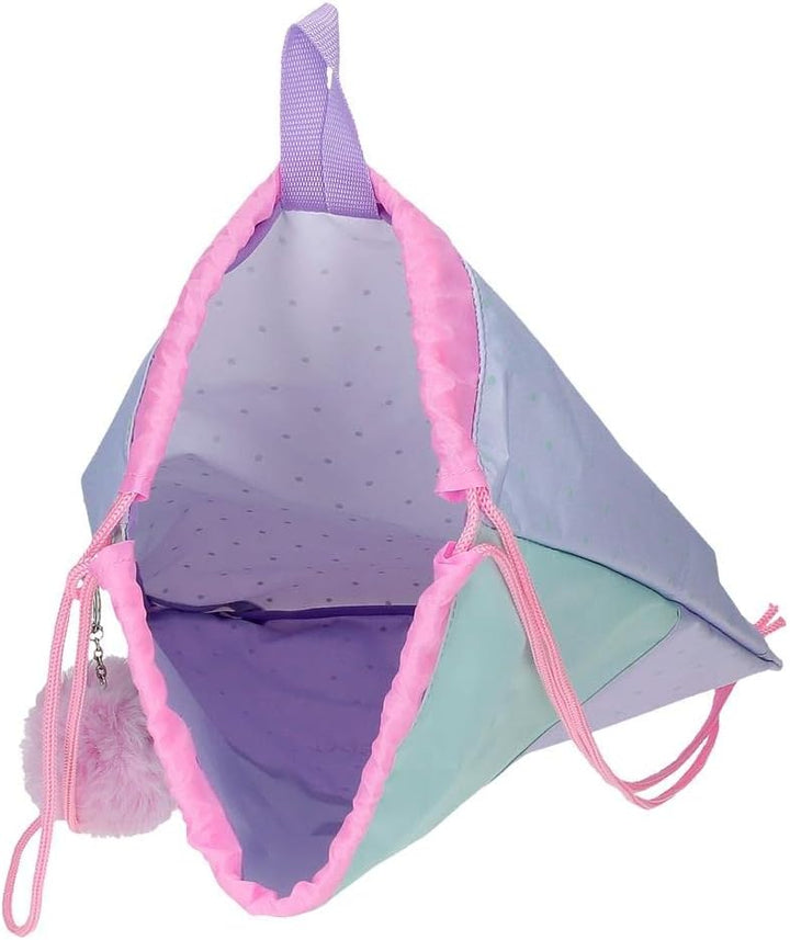 Movom My Favourite place Rucksack Sack Mehrfarbig 32x42 cm Polyester Tasche mit Kordelzug, Tasche mi