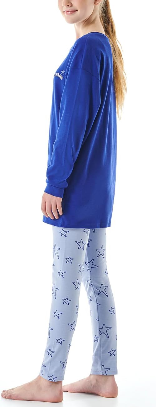 Schiesser Mädchen Schlafanzug Set Pyjama lang - 100% Organic Bio Baumwolle - Grösse 140 bis 176 176