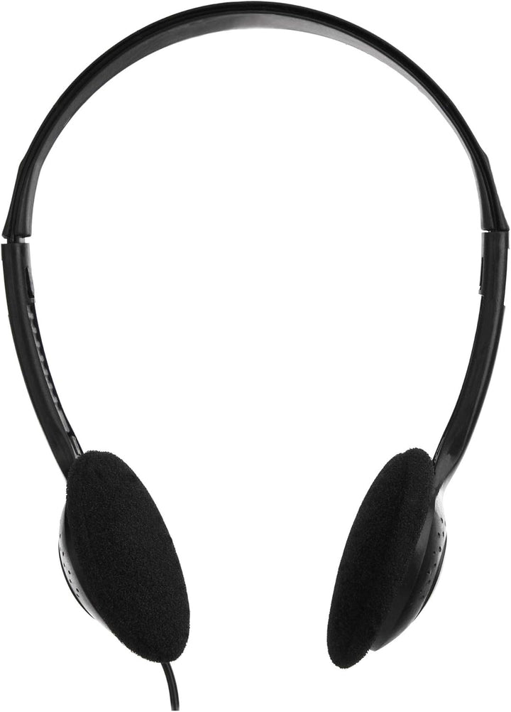 Pronomic KH-10BK Kopfhörer 25x Set - Ideal für TV und Silent Guide-Systeme - Verstellbarer Kopfbügel