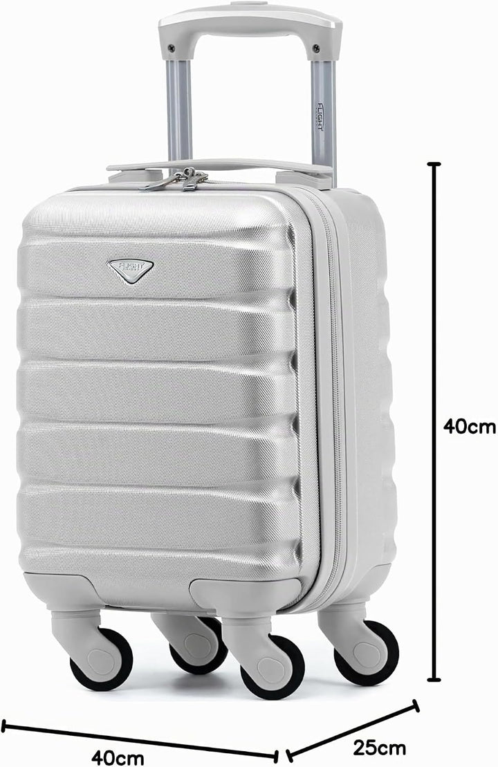 Flight Knight Leichte 4-Rad-abs-hartschalenkoffer Handgepack, Zugelassen Fur Uber 100 Fluggesellscha