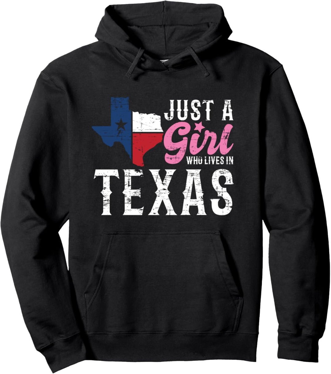 Nur ein Mädchen das in Texas lebt Texanerin Texas Pullover Hoodie