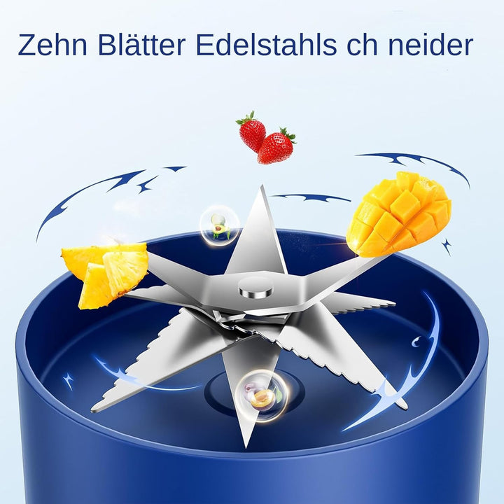 Persönlicher Entsafter,Tragbarer Mixerbecher | Kabelloser Elektrischer Shaker Für Proteinshakes, Für