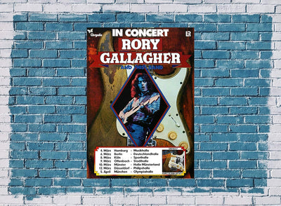 Rory Gallagher - Against The Grain, Tour 1975 » Konzertplakat/Premium Poster | Live Konzert Veransta