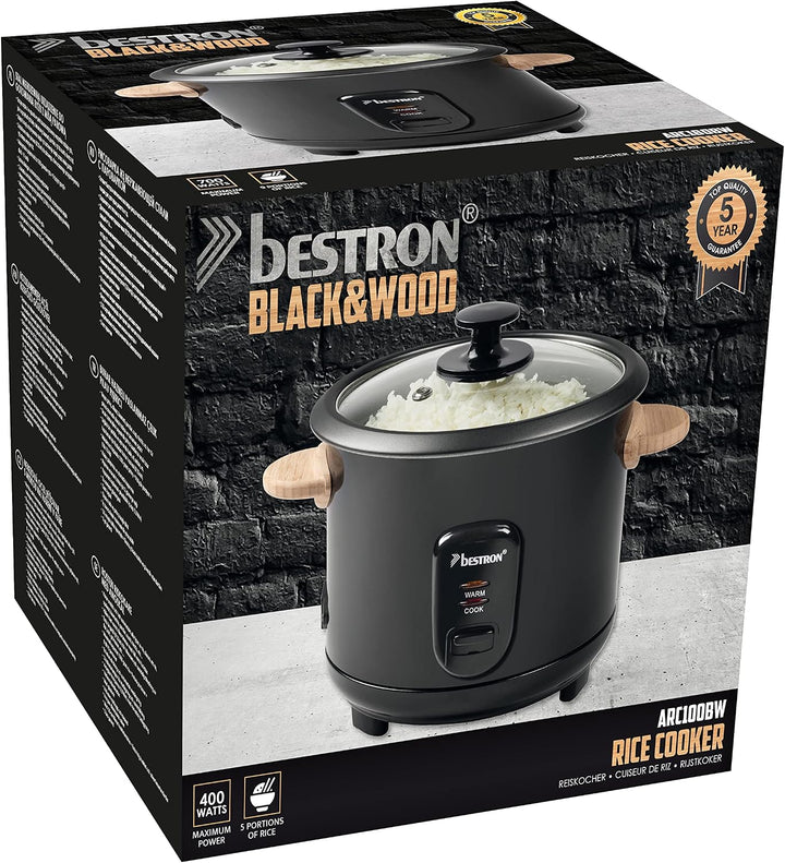 Bestron ARC100BW Reiskocher, Kunststoff/Metall 1, 1 Liter