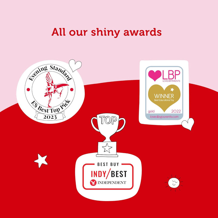 Tonies Starterset: Toniebox, grau + 1 Creative-Tonie - Hörbuch-Player und Musik-Player für Kinder -