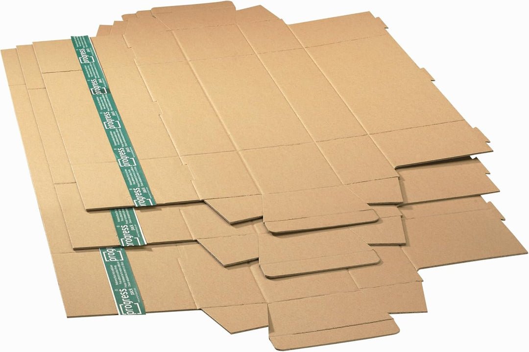 progressPACK Trapez-Versandverpackung Premium Extra PP T05.02 aus doppelter Wellpappe, DIN A2, 430 x