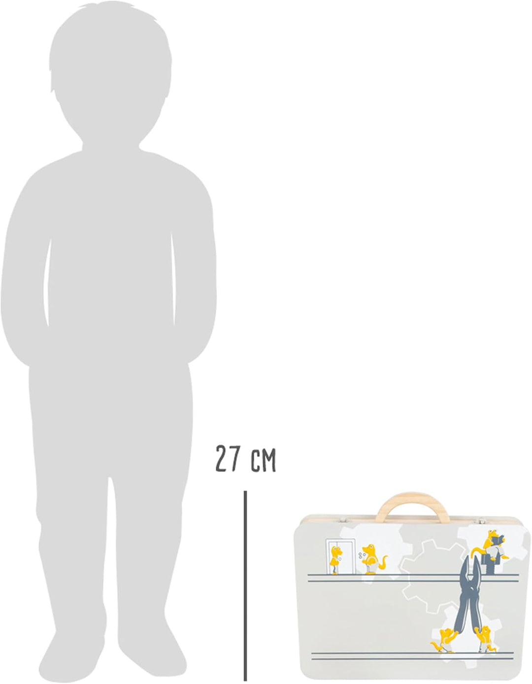 small foot Werkzeugkoffer Miniwob aus Holz, mit umfangreichen Werkzeugen und Schraub-Set, für Kinder
