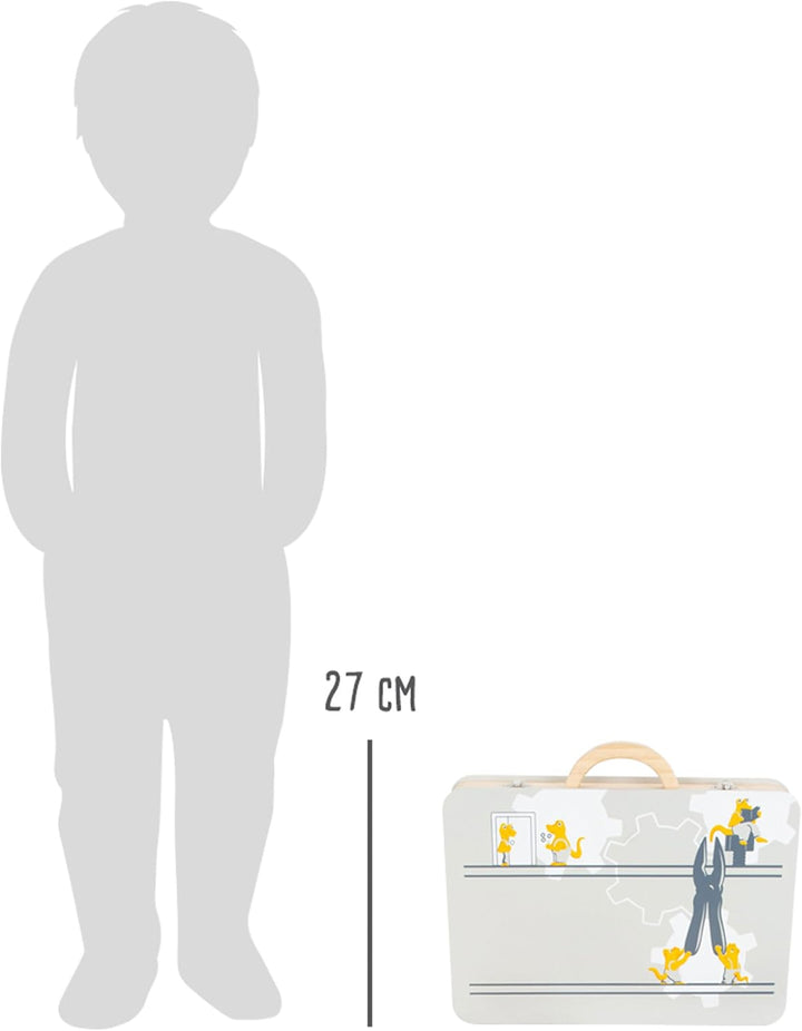 small foot Werkzeugkoffer Miniwob aus Holz, mit umfangreichen Werkzeugen und Schraub-Set, für Kinder