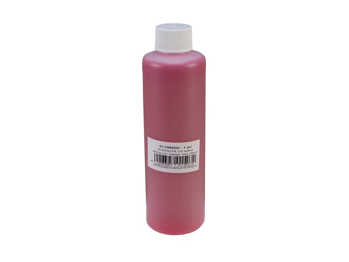 EUROLITE UV-aktive Stempelfarbe, transparent rot, 250ml | UV-aktive Stempelflüssigkeit