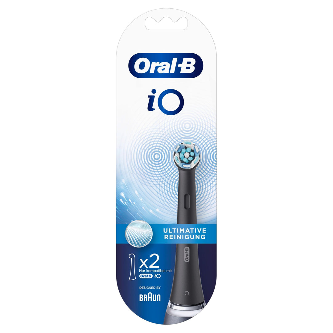 Oral-B iO Ultimative Reinigung Aufsteckbürsten für elektrische Zahnbürste, 2 Stück, ultimative Zahnr