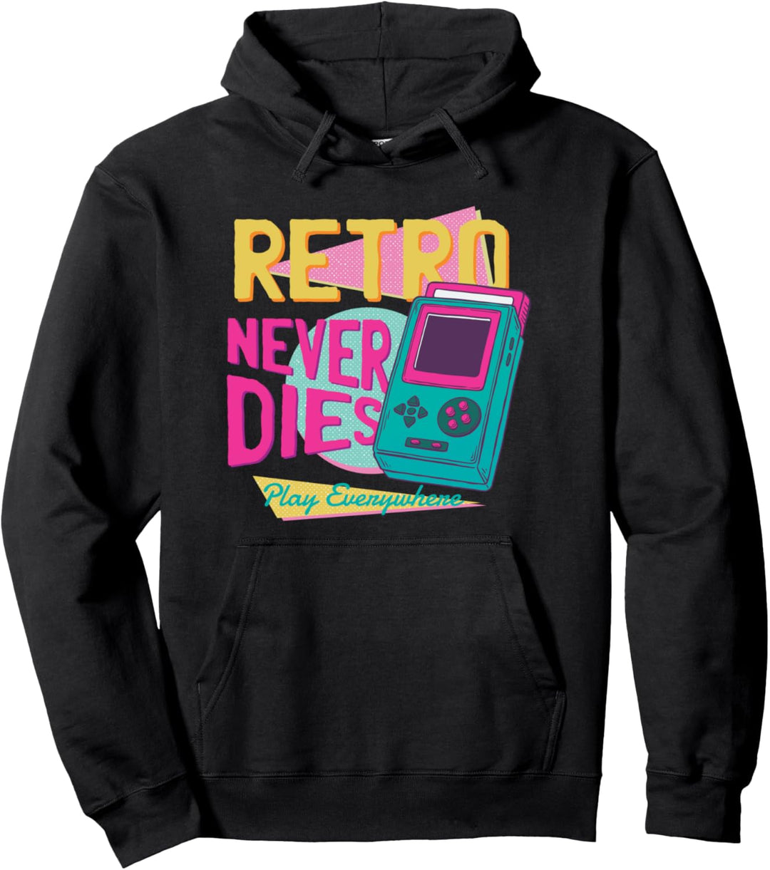 Retro Never Dies Gamer Video Gamer Player Gift Pullover Hoodie