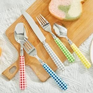 ANNOVA Besteckset, 20-teilig, Griff aus Edelstahl - 4 x Tafelmesser; 4 x Tafelgabeln; 4 x Salatgabel
