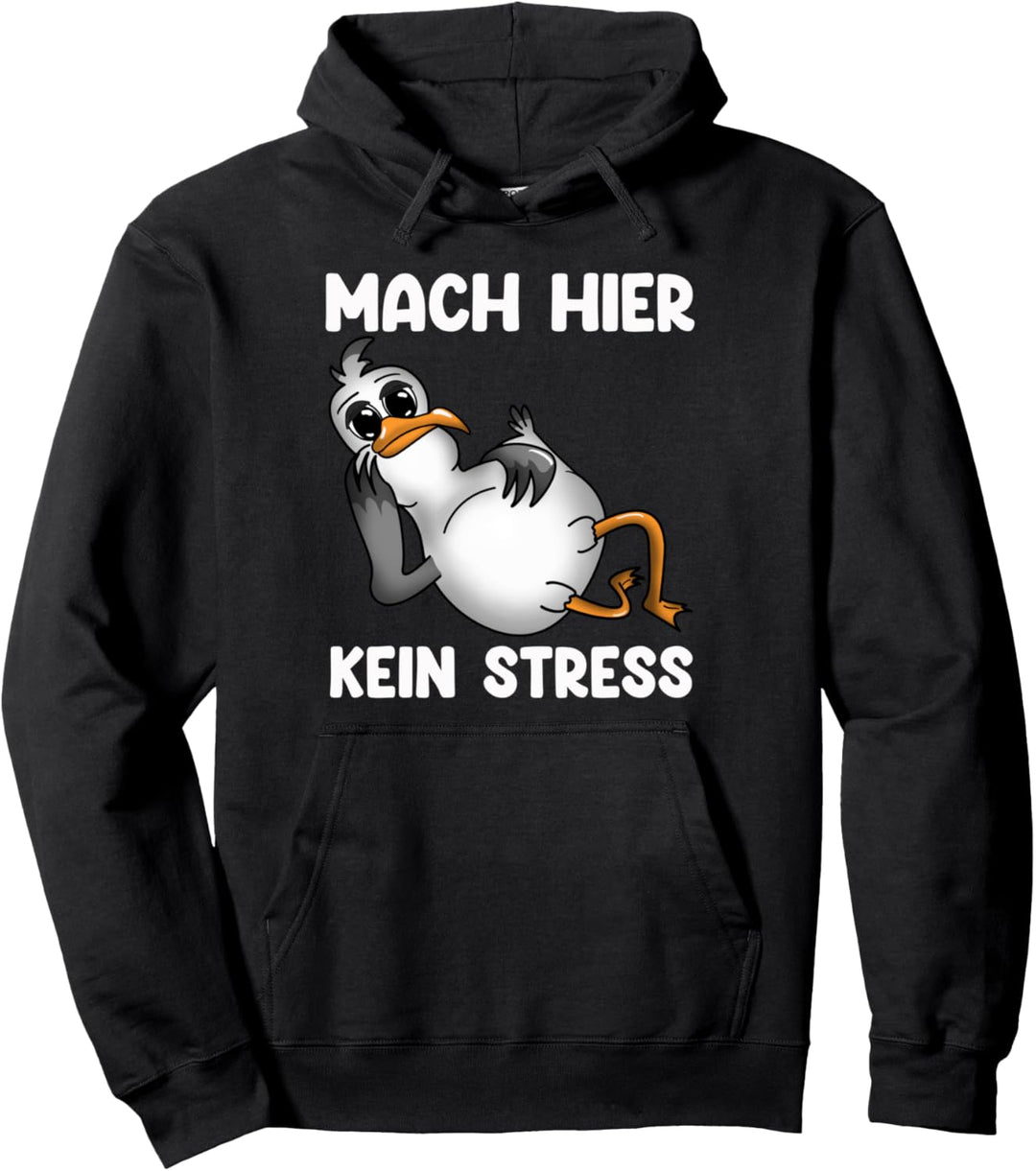 NORDDEUTSCHE SPRÜCHE MÖWE Pullover Hoodie