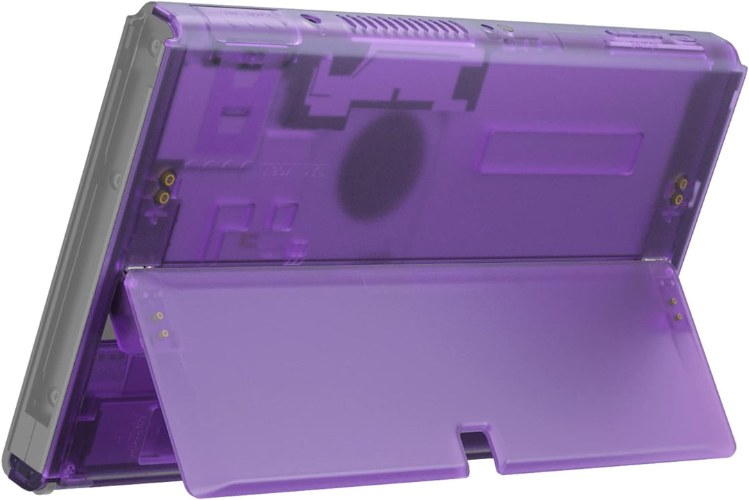 eXtremeRate Rückeite Konsole Gehäuse für Switch OLED, DIY-Ersatz Hülle Rückgehäuse mit Kickstand Ers