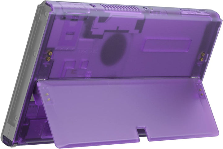 eXtremeRate Rückeite Konsole Gehäuse für Switch OLED, DIY-Ersatz Hülle Rückgehäuse mit Kickstand Ers