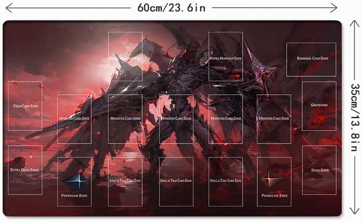 New Mlikemat Playmat Destiny Hero, Plasma TCG CCG OCG Sammelkartenspielmatte mit Zonen + Gratis Tasc