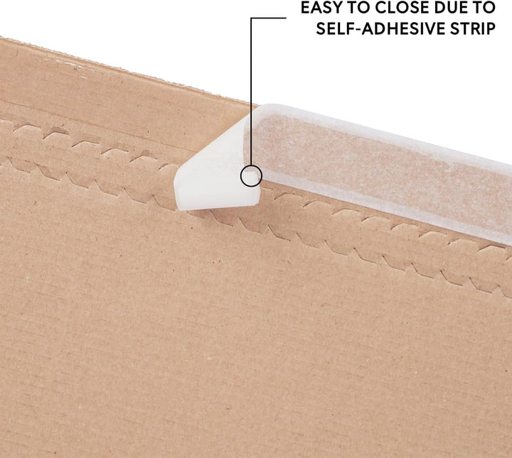 Buchverpackung 25 Stück selbstklebend, 600 x 400 x 10-85 mm, Universal Wickelverpackung 25 Stück 600