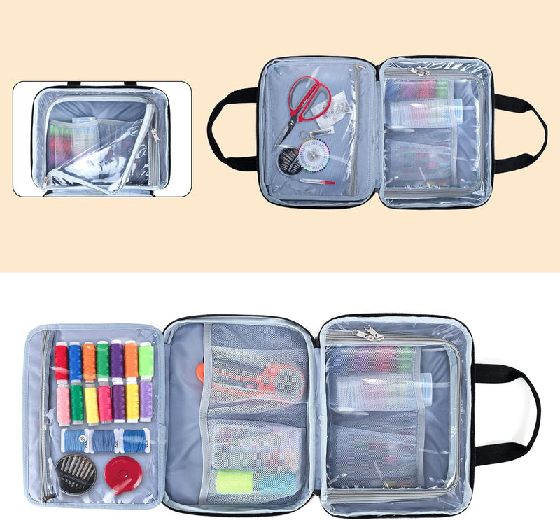 Luxja Luxja Nähen Organizer Tasche, Nähset Aufbewahrung, Nähmaschine Zubehör Tasche für Nähgarn, Näh