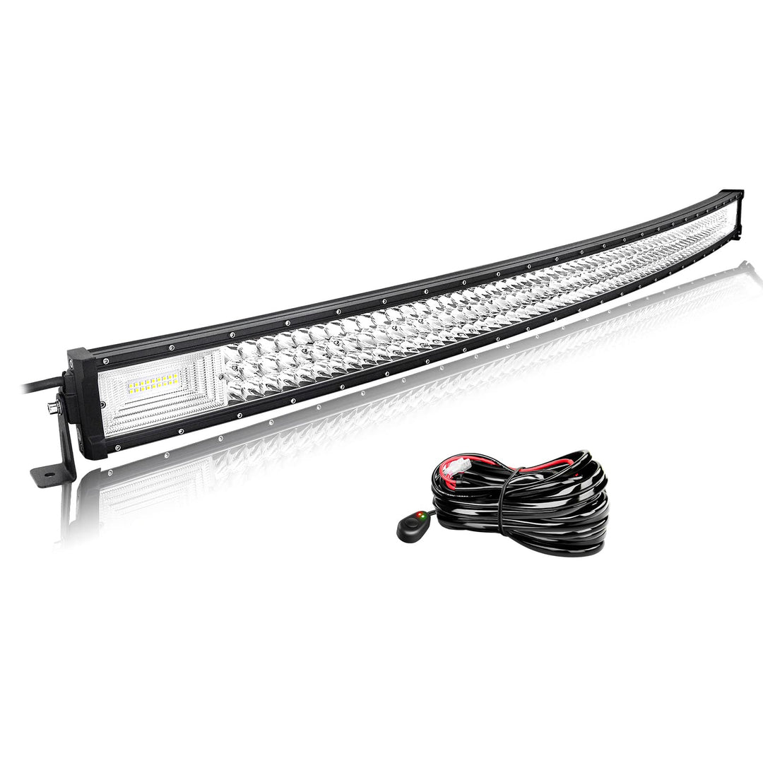 Willpower 50 Zoll 127CM 648W Led Arbeitsscheinwerfer Bar Gebogen Led Scheinwerfer 12V 24V Flutlicht