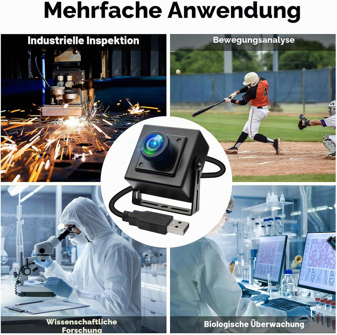 ELP 12MP 4K USB-Kamera,120 fps High-Speed-Webcam mit Sternenlichtfunktion für schwache Beleuchtung 1