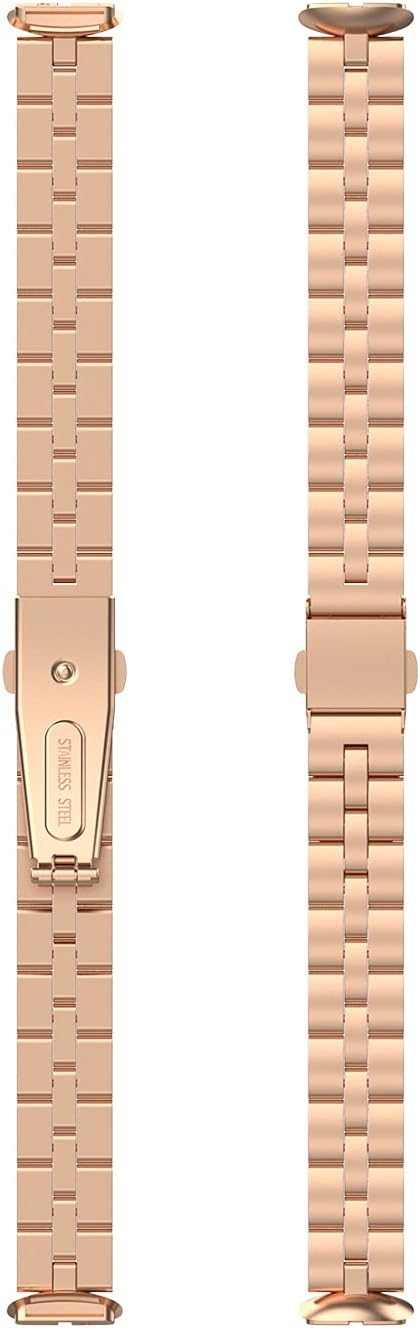 Chofit Kompatibel mit Fitbit Luxe Armband, Ersatzarmband, verstellbar, Edelstahl, Metall, Business-B