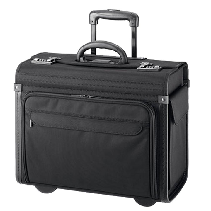Bowatex Pilotenkoffer Trolley Aktenkoffer Polyester Schwarz 46 cm