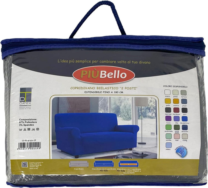 Italian Bed Linen Sofa-Schonbezug “Più Bello”, Dunkelgrau, 4 PLÄTZE 4 PLÄTZE Dunkelgrau, 4 PLÄTZE Du