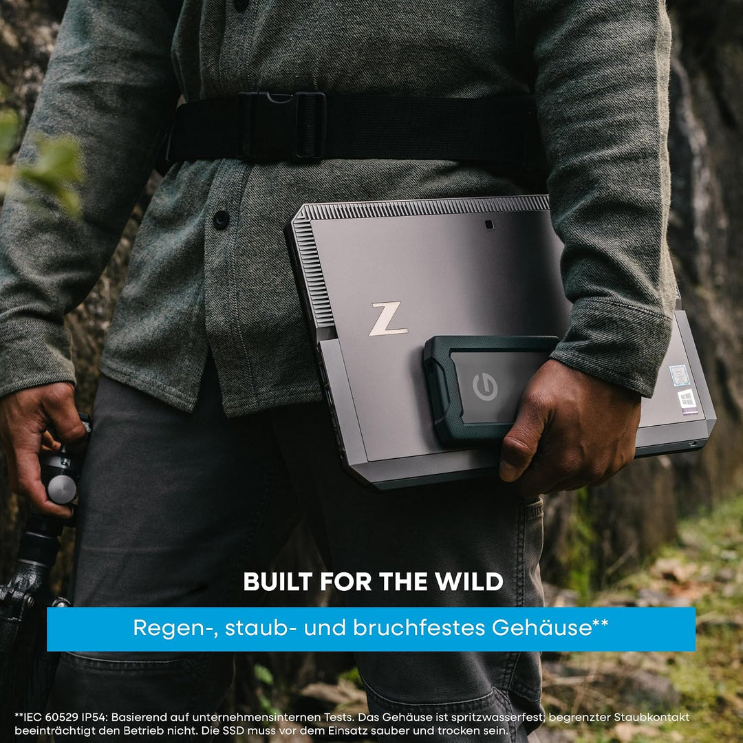 SanDisk PROFESSIONAL G-Drive ArmorATD 4 TB (Mobile Festplatte, All-Terrain Festplatte, USB-C-fähig,